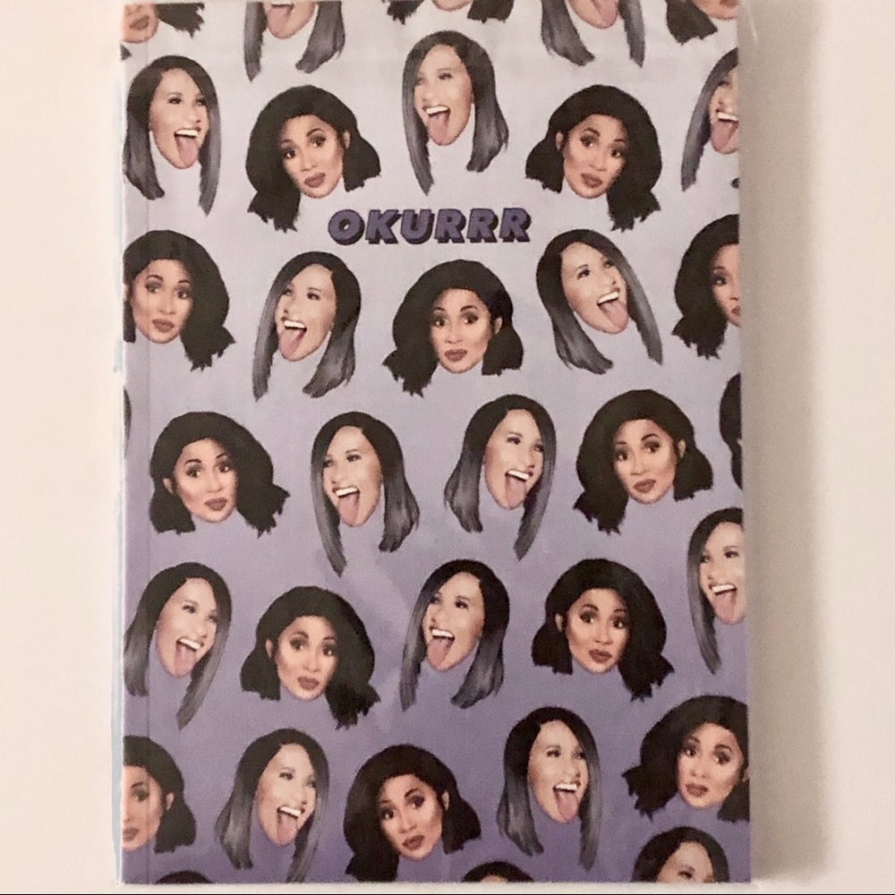 Cardi B Notebook “Okurrr” Central 23, 120 pages, Bardi Gang